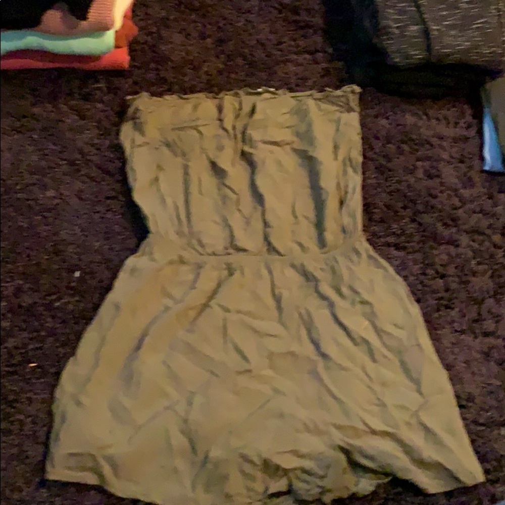 Strapless romper